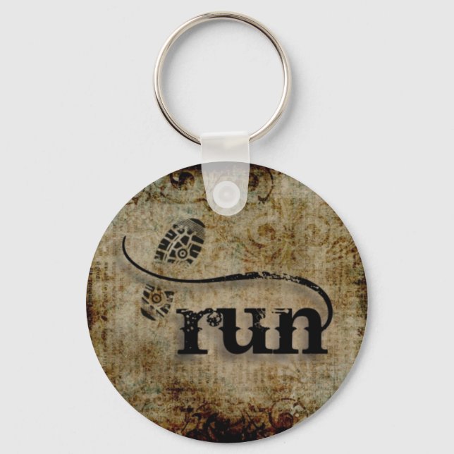 Run/Runner by Vetro Jewellery Keychain (Front)