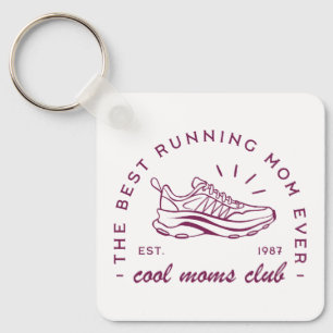 Run running cool moms club the best runner quotes keychain