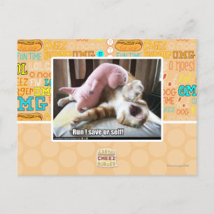 Run! Save ur self! Postcard