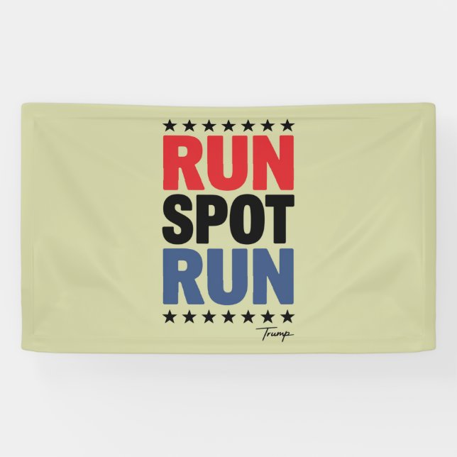 Run Spot Run Trump 2024 Banner (Horizontal)