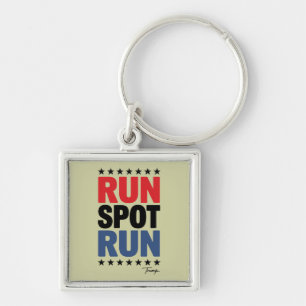 Run Spot Run Trump 2024 Keychain