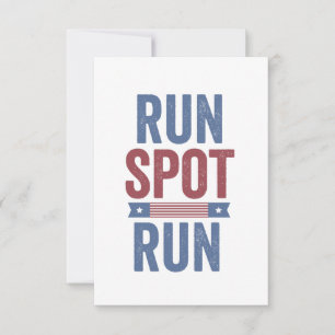 Run Spot Run Trump President Election 2024 RSVP Card