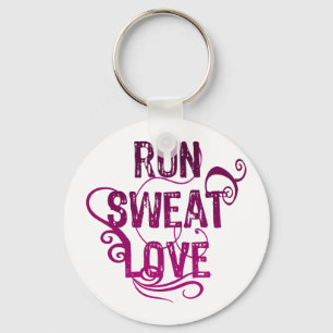 Run Sweat Love Keychain