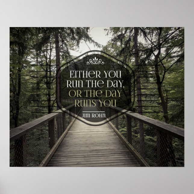 Run The Day Poster (Front)