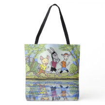 Run The Farm Ice Pond Reflections Tote