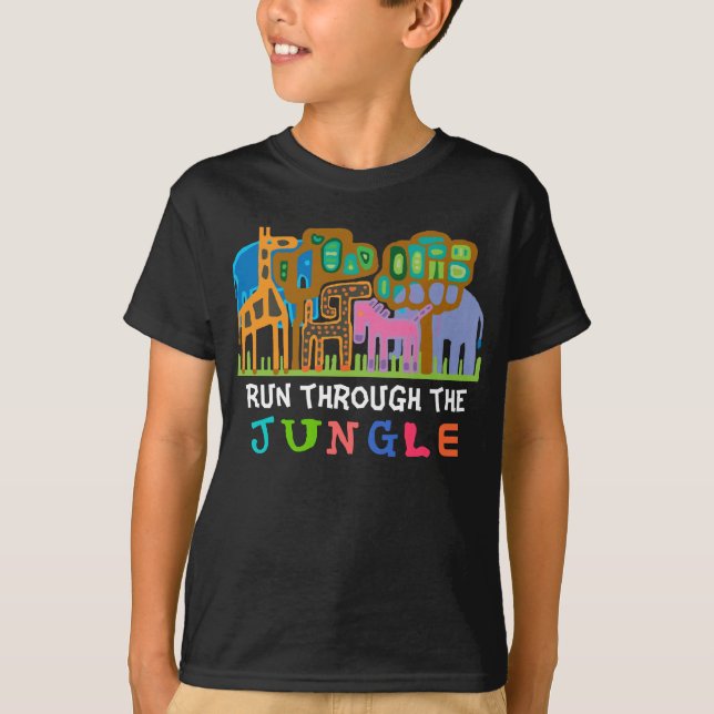 Run throught the Jungle T-Shirt (Front)