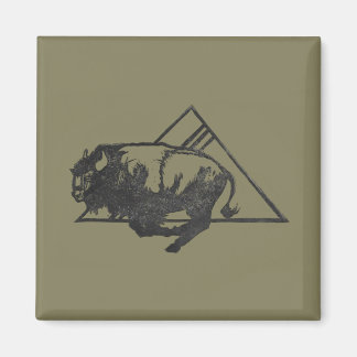 Run to the Mountains on Olive Magnet