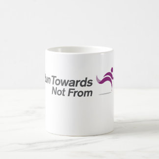 Run Towards Not From logo Mug