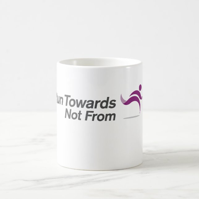 Run Towards Not From logo Mug (Center)