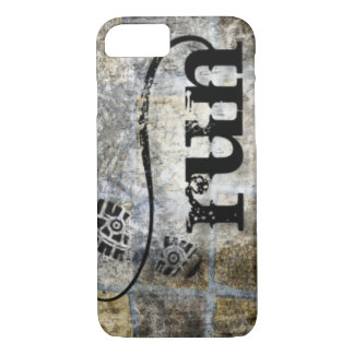 Run w/Shoe Grunge by Vetro Jewellery & Designs iPhone 8/7 Case