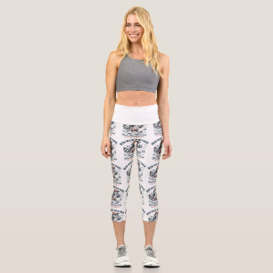 Run Wild Run Free Trail Running Club T-Shirt Capri Leggings