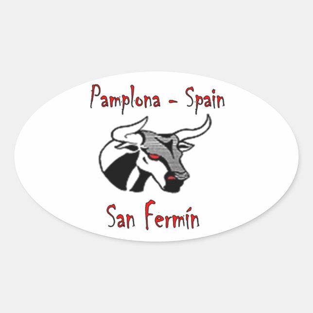 Run with bulls oval sticker (Front)