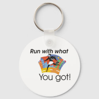 Run with what you got keychain