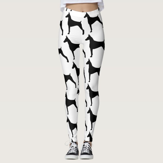 Run with your doberman leggings (Front)