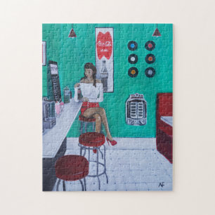 Runaround Sue Painting by Alfred Fox Jigsaw Puzzle