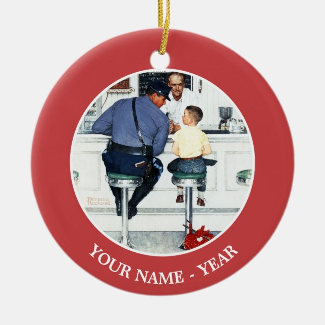 Runaway Ceramic Ornament (Front)