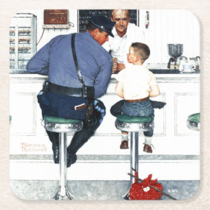 Runaway Square Paper Coaster