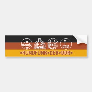 RUNDFUNK DER DDR BUMPER STICKER
