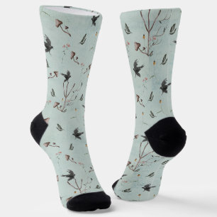 Rune Algiz Made Of Branches And Crow Socks