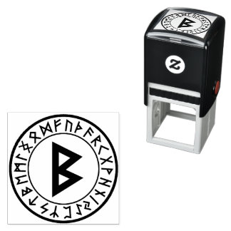 Rune Circle [18. Berkano] Self-Inking Stamp
