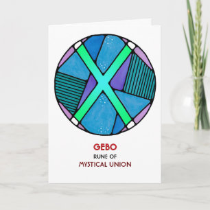 Rune Gebo - Mystical Union - Art Nouveau Card