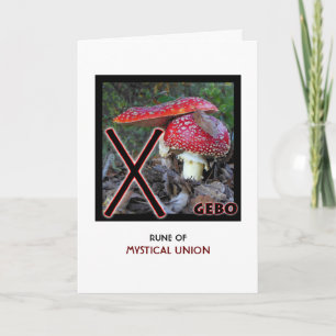 Rune Gebo - Mystical Union, Marriage, Friendship Card