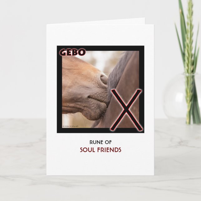 Rune Gebo - Soul Friends, Partnership, Horse Card (Front)