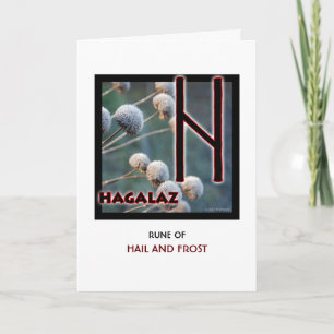 Rune Hagalaz – Hail & Frost - Transformation Card