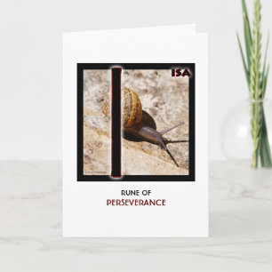 Rune Isa - Perseverance - Snail Card