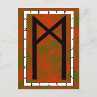 Rune Mannaz - Carte postale Humanité