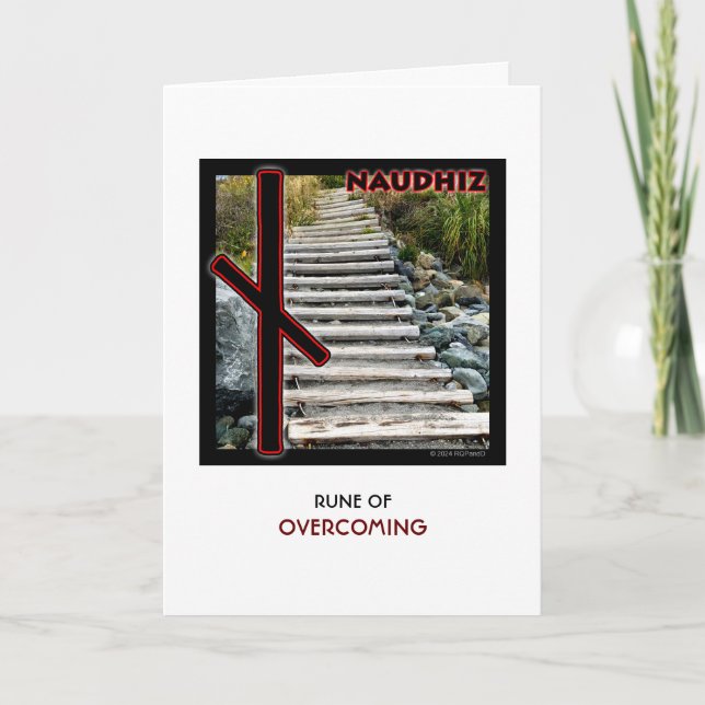 Rune Naudhiz – Overcoming - Challenge Steps Card (Front)