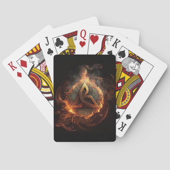 Rune of Fire Playing Cards (Back)