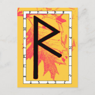 Rune Raidho – Balance Postcard