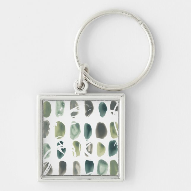 Rune Stone - Green Keychain (Front)