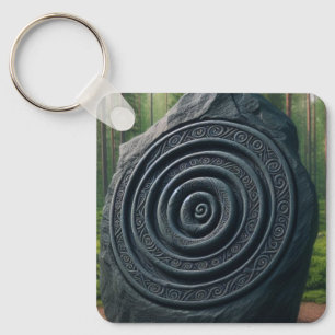 Rune Stone  Keychain