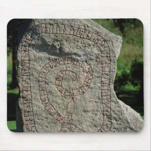 Rune stone outside Gripsholm Castle Mouse Pad