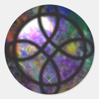 RuneArt by Atena Komar Protection Classic Round Sticker