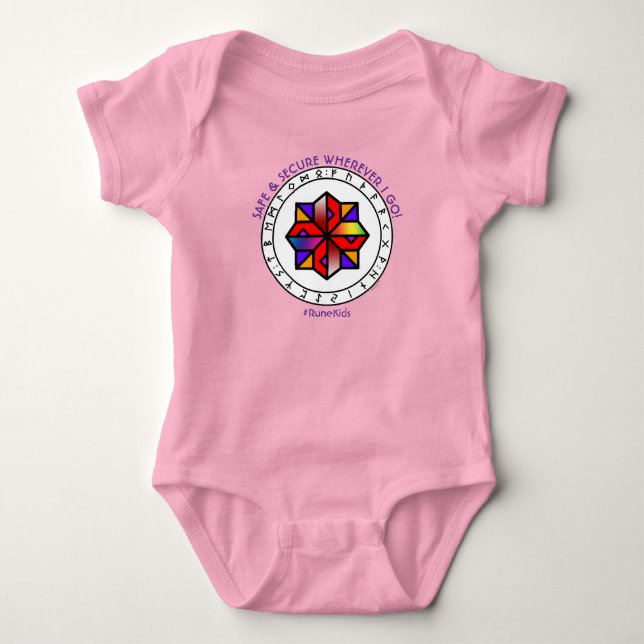#RuneKids Safe & Secure Baby Bodysuit (Front)