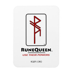 RuneQueen Portents and Designs' iconic logo Magnet