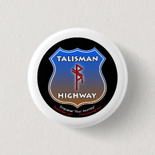 RuneQueen's Talisman Highway 1 Inch Round Button