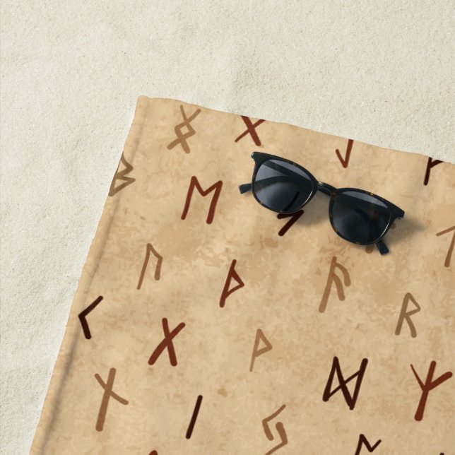 Runes Beach Towel (In Situ)