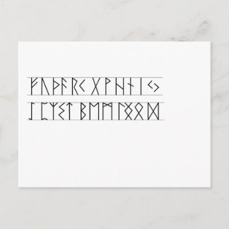 Runes Elder Futhark Postcard