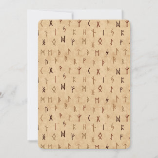 Runes Flat Greeting Card