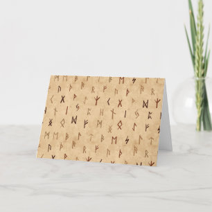 Runes Greeting Card (Blank)