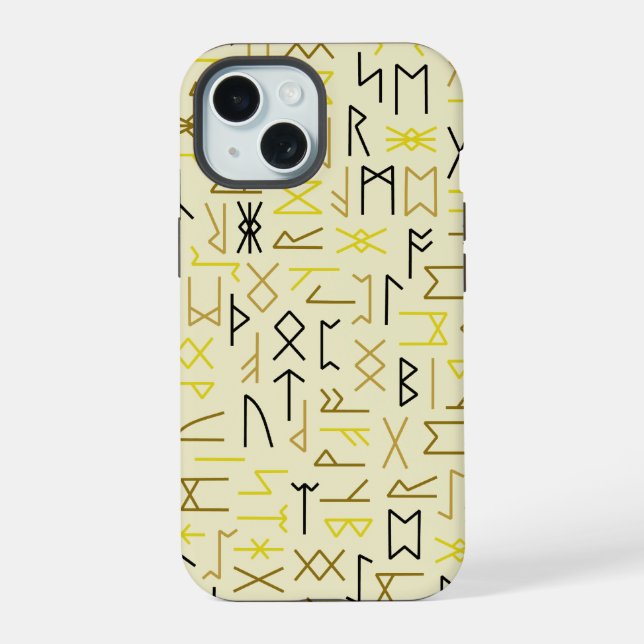 Runes iPhone 15 Case (Back)