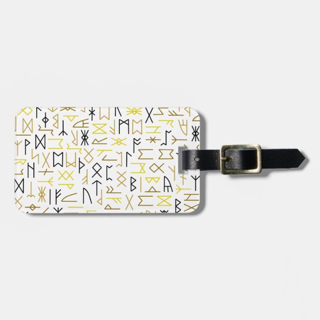 Runes Luggage Tag (Front Horizontal)