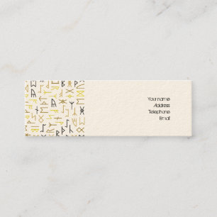 Runes Mini Business Card