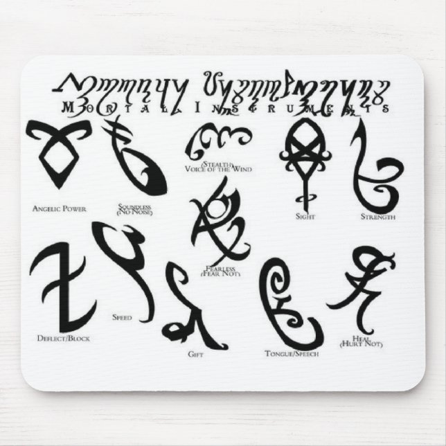 Runes Mouse Pad (Front)