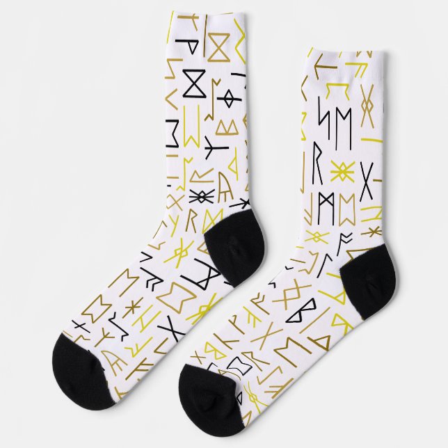 Runes Socks (Left)