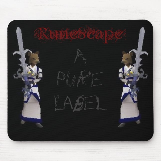 RuneScape - A Pure Label Mouse Pad (Front)